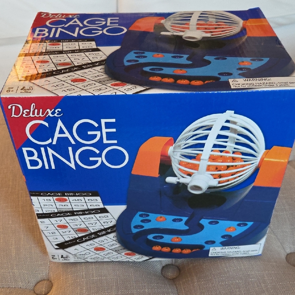 New Deluxe Bingo Game Selector 75 Balls, Cards, Markers. Unused